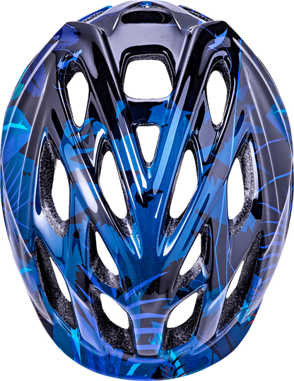 KALI Child Chakra Lighted Helmet - Jungle - Gloss Blue - XS 0221022224