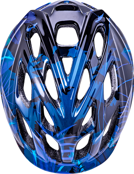 KALI Child Chakra Lighted Helmet - Jungle - Gloss Blue - Small 221022225