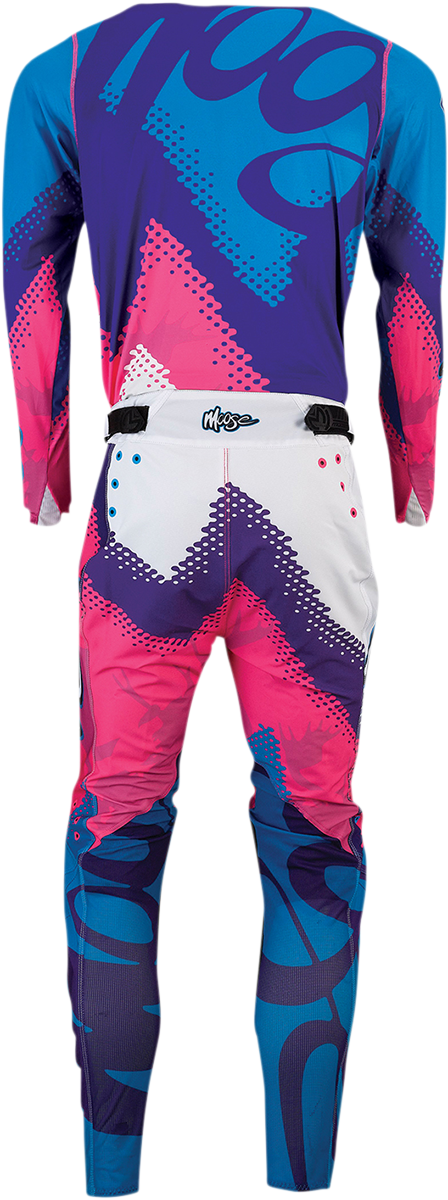 MOOSE RACING Agroid Jersey - Pink/Blue/Purple - Large 2910-6382