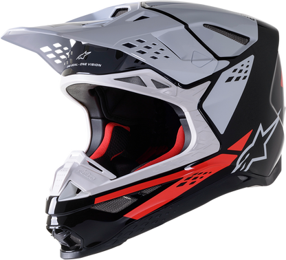 ALPINESTARS Supertech M8 Helmet - Factory - Black/White/Red - Medium 8302922-1233-MD