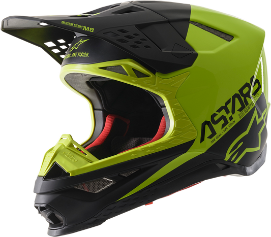 ALPINESTARS Supertech M8 Helmet - Echo - MIPS® - Black/Yellow - Small 8302621-1158-SM