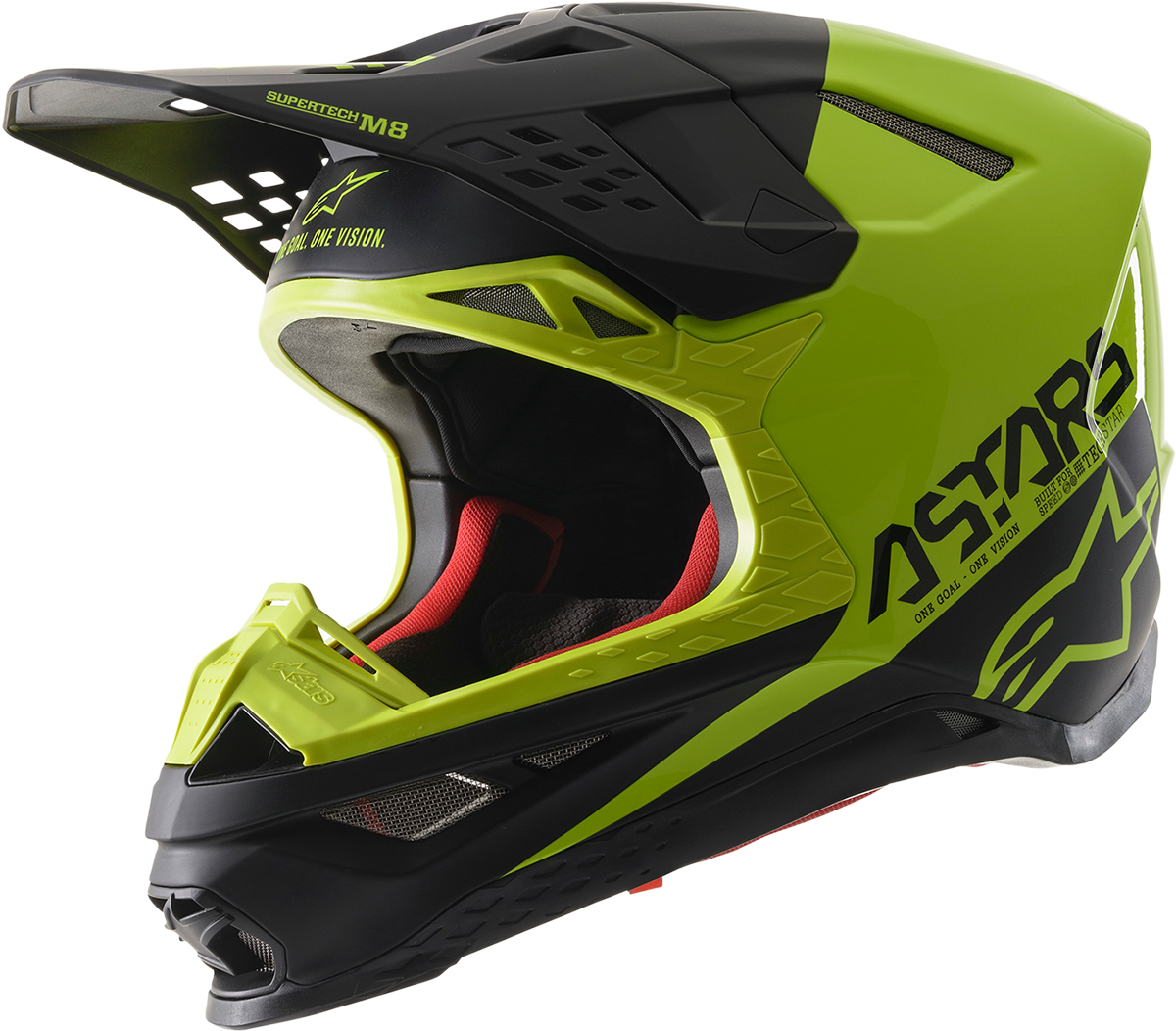 ALPINESTARS Supertech M8 Helmet - Echo - MIPS® - Black/Yellow - Medium 8302621-1158-MD