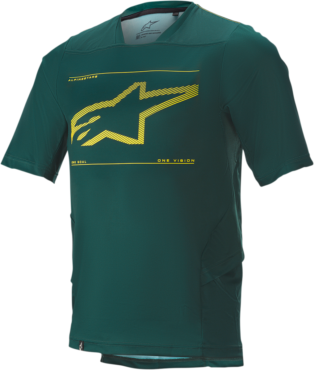 ALPINESTARS Drop 6.0 Jersey - Short-Sleeve - Green - Large 1766320-7170-LG