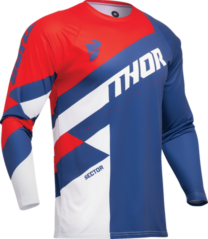 THOR Sector Checker Jersey - Navy/Red - Small 2910-7603