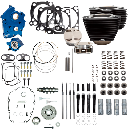 S&S CYCLE Power Package - Gear Drive - Oil Cooled - Non-Highlighted Fins - M8 NOT RECOMMENDED F/TRIKES 310-1059A