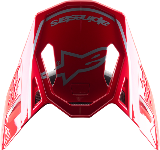 Visera ALPINESTARS Supertech M10 - Acumen - Rojo/Negro/Plata 8987323-3319 