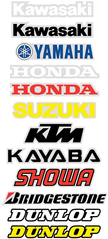 FACTORY EFFEX Adhesivo para horquilla/basculante - Kawasaki - Blanco 09-44112 