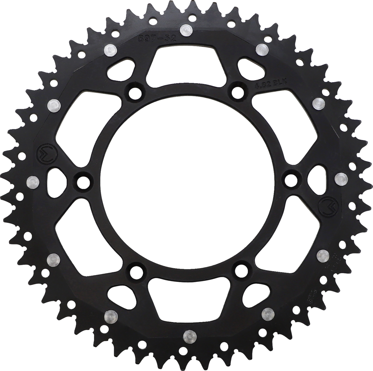 MOOSE RACING Dual Sprocket - Black - 52 Tooth 1210-897-52-10X