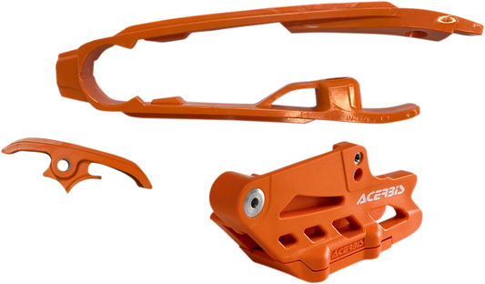 Kit guía de cadena y deslizadores ACERBIS 2.0 - Husqvarna/KTM/Gas Gas - Naranja 2462630036