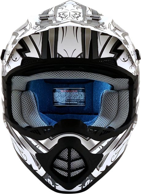 AFX FX-17 Helmet - Butterfly - Matte White - XS 0110-7126