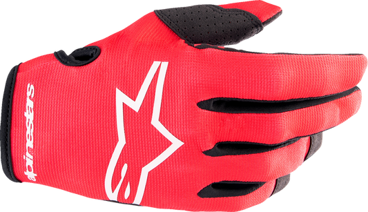 ALPINESTARS Youth Radar Gloves - Red/White - Medium 3541823-3120-M