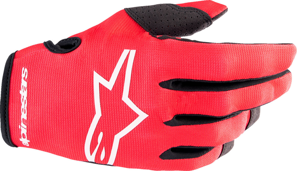 ALPINESTARS Youth Radar Gloves - Red/White - Large 3541823-3120-L