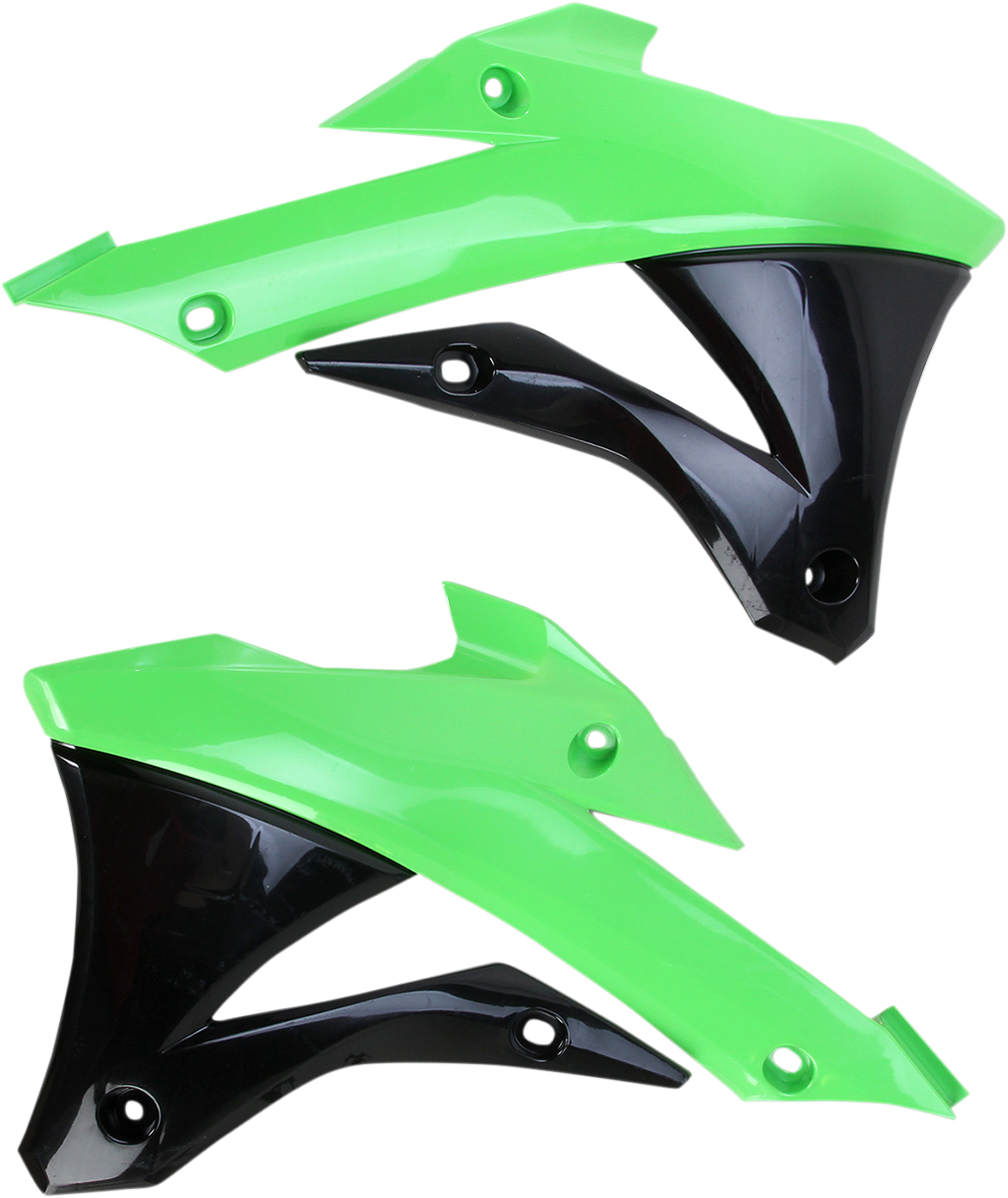 Protectores de radiador ACERBIS - Verde/Negro 2374071089