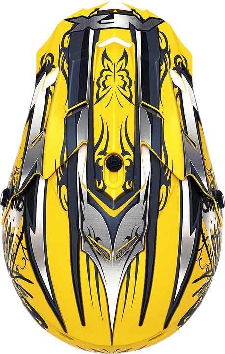 AFX FX-17 Helmet - Butterfly - Matte Yellow - Medium 0110-7133