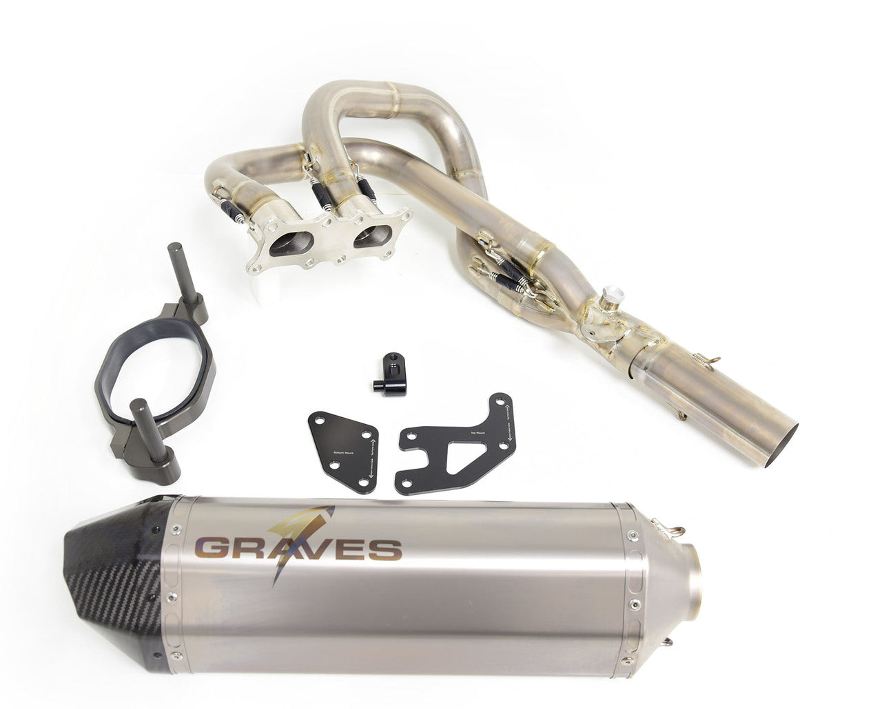 Graves teryx krx 1000 2020-2023 full titanium exhaust system