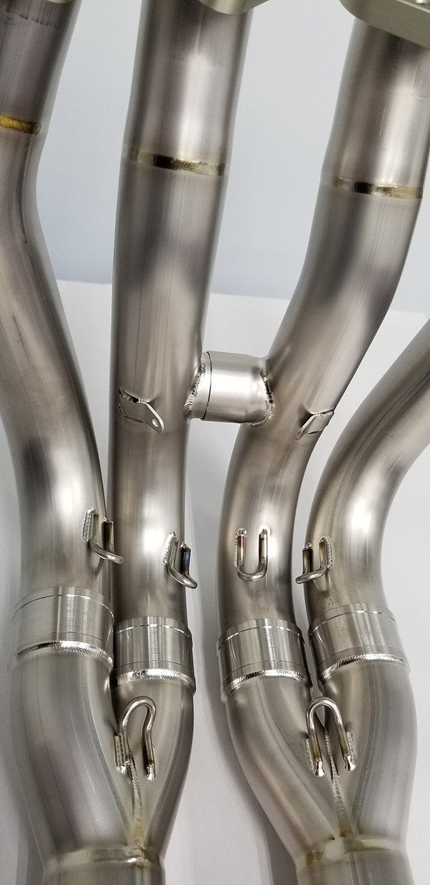 Graves exhaust sistema de escape completo de titanio con silenciador de carbono de 265 mm R1 2015-2024 EXY-17R1-FTC26