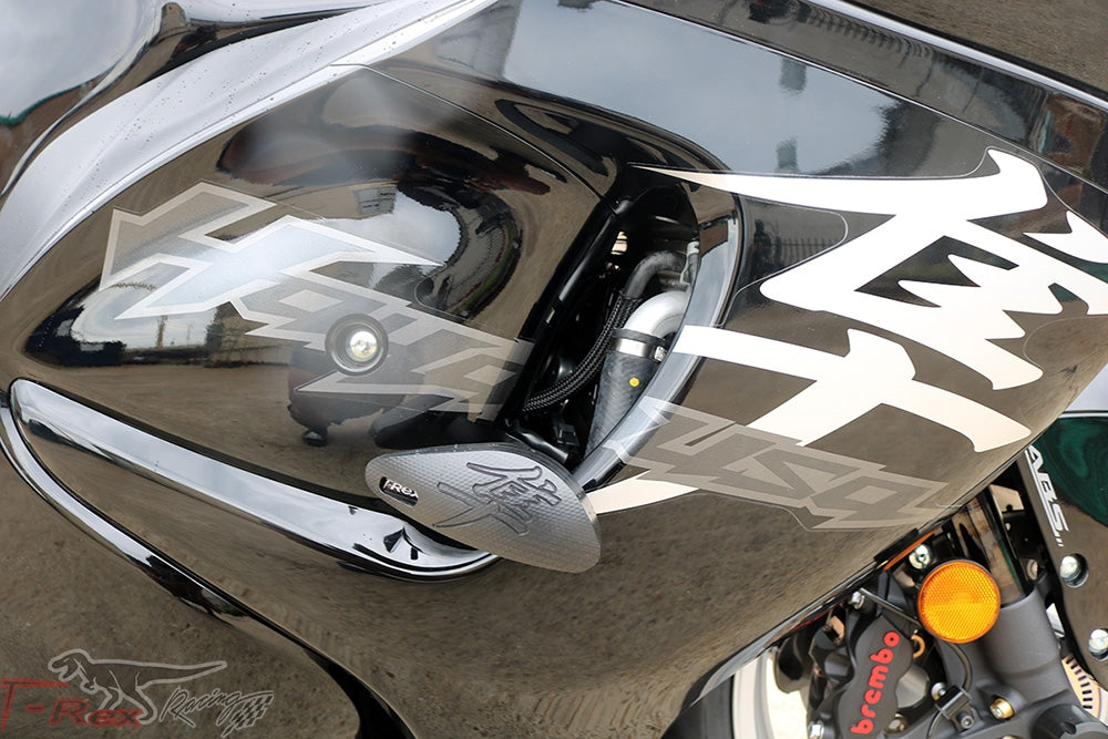 T-rex racing 2008 - 2020 gsx1300r hayabusa carretes deslizantes del eje delantero sin marco cortado