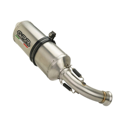 GPR Exhaust for Aprilia Etv Caponord 1000 Rally 2001-2007, Satinox, Dual slip-on Including Removable DB Killers and Link Pipes  A.12.SAT