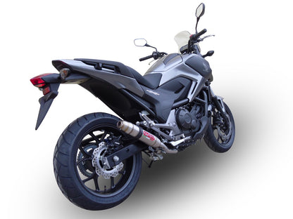 GPR Exhaust System Honda NC750X NC750S DCT 2021-2023, Deeptone Inox, Slip-on Exhaust Including Removable DB Killer and Link Pipe  E5.H.266.1.DE
