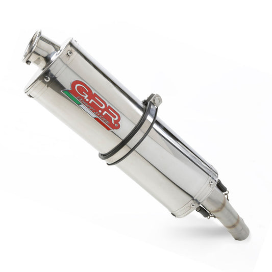 GPR Exhaust for Aprilia Mana 850 Gt 2007-2016, Trioval, Mid-Full System Exhaust Including Removable DB Killer  A.46.TRI
