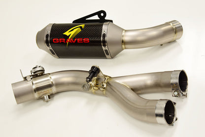 Graves motorsports  r1 15-22  exhaust type-r -carbon