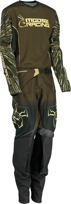 MOOSE RACING Pantalones Agroid para jóvenes - Oliva/Tan - 20 2903-2286