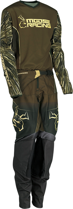 MOOSE RACING Youth Agroid Jersey - Olive/Tan - XL 2912-2280