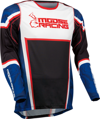 MOOSE RACING Agroid Jersey - Red/White/Blue/Black - Medium 2910-7403