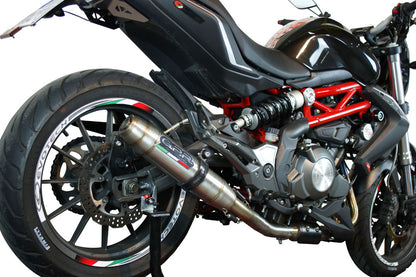 GPR Exhaust for Benelli Bn 302 S 2017-2020, Deeptone Inox, Slip-on Exhaust Including Removable DB Killer and Link Pipe  BE.19.DE