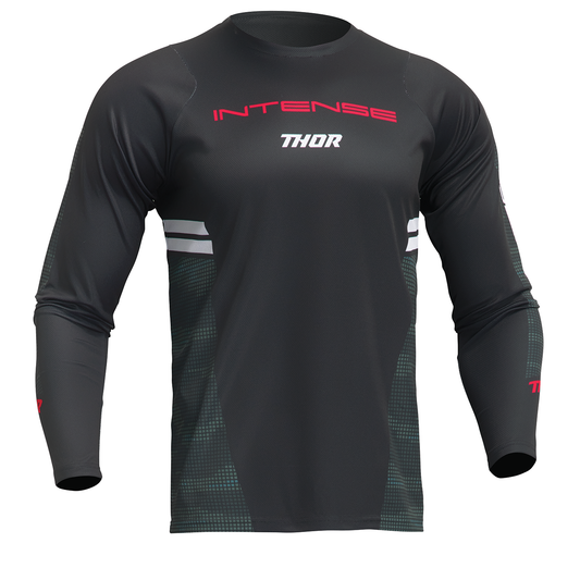 THOR Intense Assist Berm Long-Sleeve Jersey - Black/Camo - 2XL 5020-0227