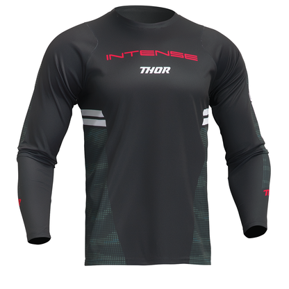 THOR Intense Assist Berm Long-Sleeve Jersey - Black/Camo - Large 5020-0225