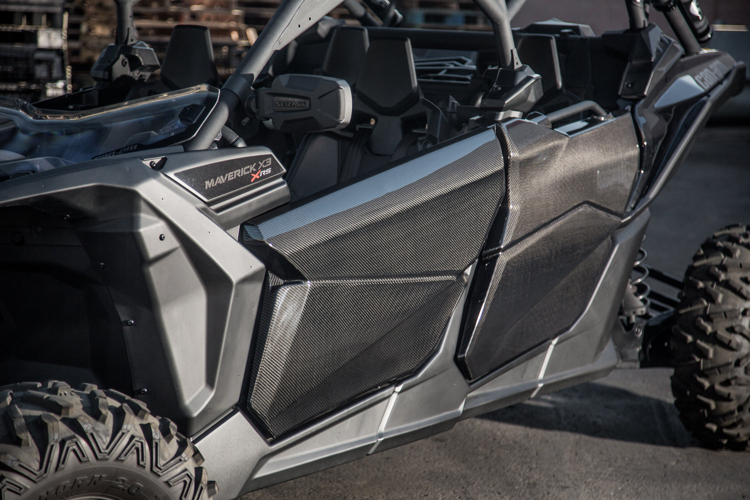 Agency power carbon fiber front and rear door package can-am maverick x3
