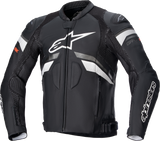 Chaqueta de cuero ALPINESTARS GP Plus R v3 Rideknit - Negro/Blanco - US 38 / EU 48 31003211248 