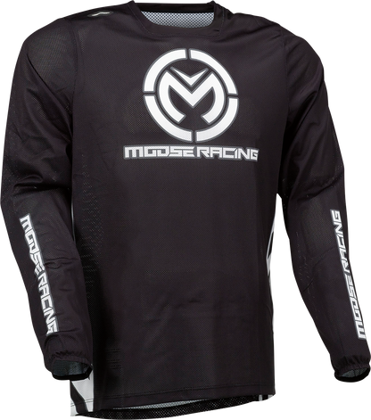 MOOSE RACING Sahara Jersey - Black/White - Large 2910-7422