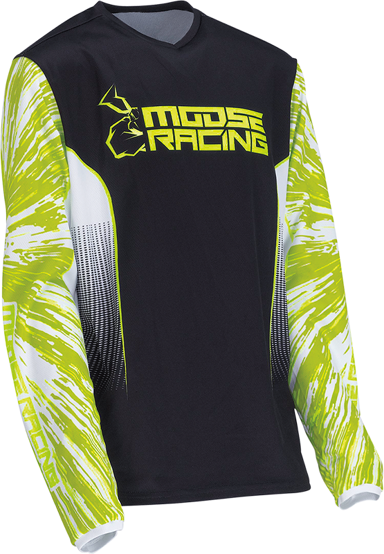 Camiseta juvenil MOOSE RACING Agroid - Alta visibilidad/Negro - Grande 2912-2274