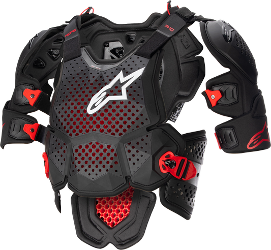 ALPINESTARS A-10 Roost Guard V2 - Black/Red - XS/S 6700523-1431-XS