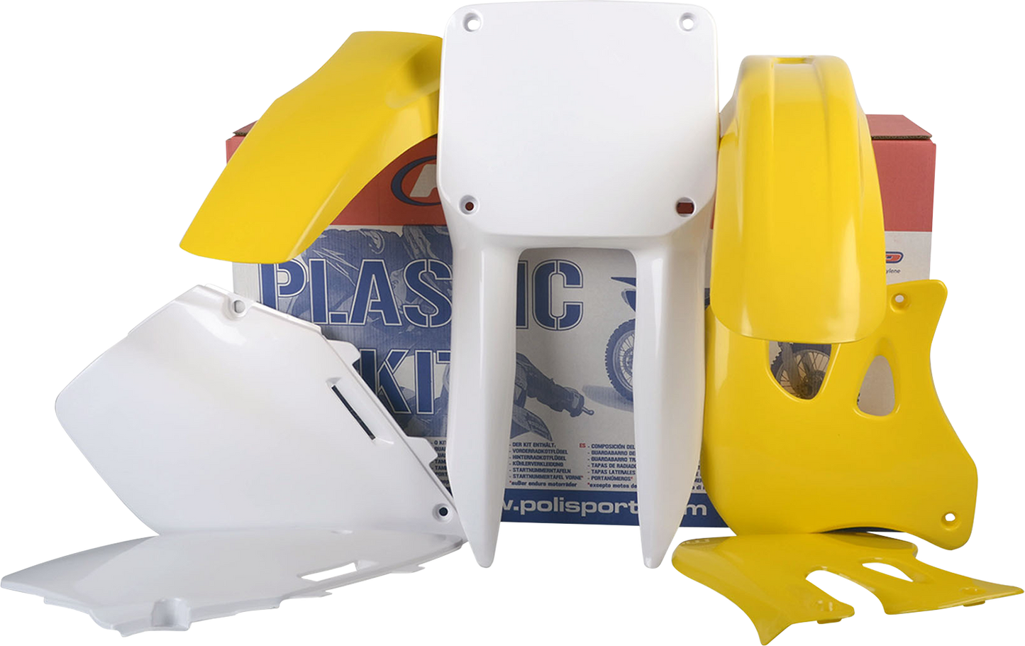 POLISPORT Body Kit - OEM Yellow/White - RM 125/250 90093