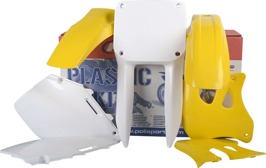 POLISPORT Body Kit - OEM Yellow/White - RM 125/250 90093