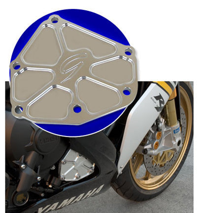 Graves motorsports yamaha r1+ fz-1 + fz-8 silver right side engine case cover
