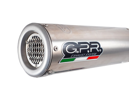 GPR Exhaust for Aprilia Shiver 750 Gt 2007-2016, M3 Inox , Dual slip-on Including Removable DB Killers and Link Pipes  A.36.M3.INOX