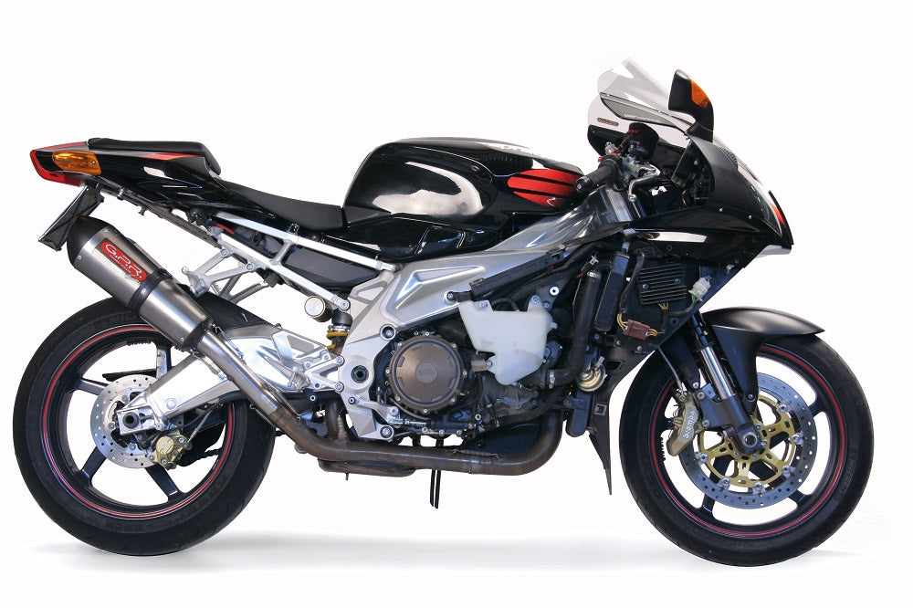 GPR Exhaust for Aprilia RSv 1000 R Factory 2004-2005, Gpe Ann. titanium, Dual slip-on Including Removable DB Killers and Link Pipes  A.24.GPAN.TO