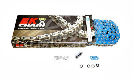 Ek chain 525 zvx3 series zx-ring chain 120 link blue