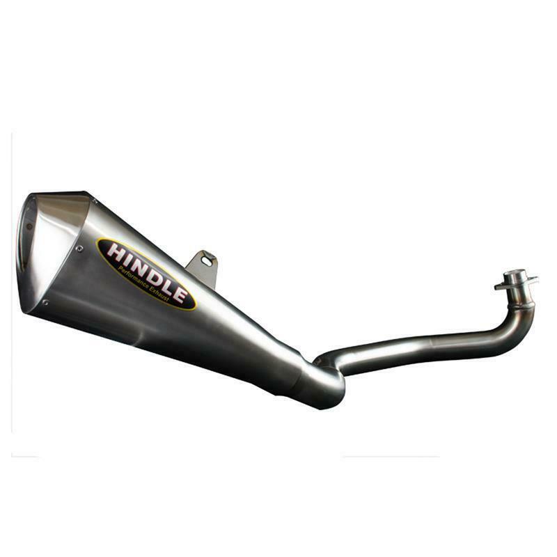 Hindle exhaust full system for grom 2017-2021 evo megaphone system - satin ss