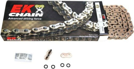 Ek chain 525 zvx3 series zx-ring chain 120 link gold